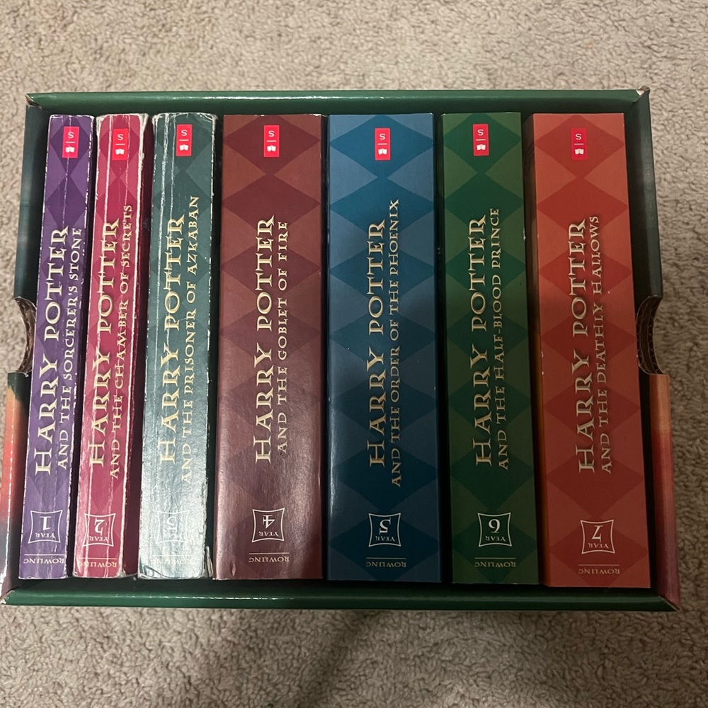 Full 7 book series Harry potter scholastic paperback
